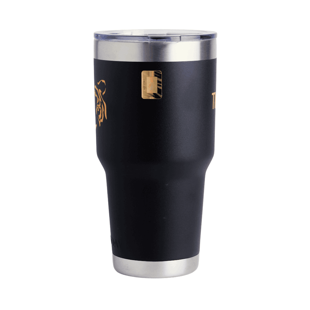 Tumbler 30 oz Negro Tigres Face