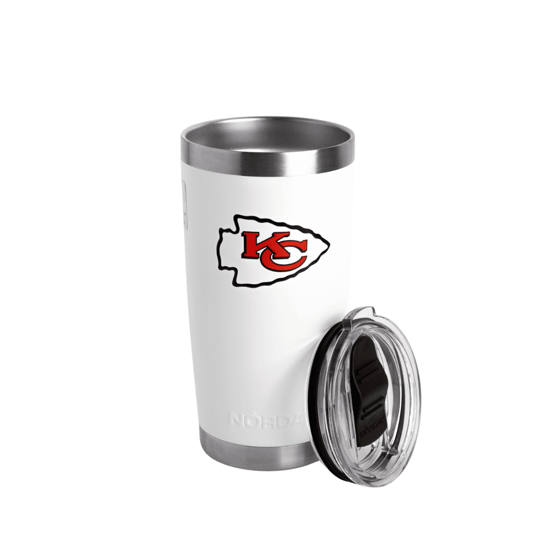 Tumbler 20oz White NFL Kansas City Chiefs
