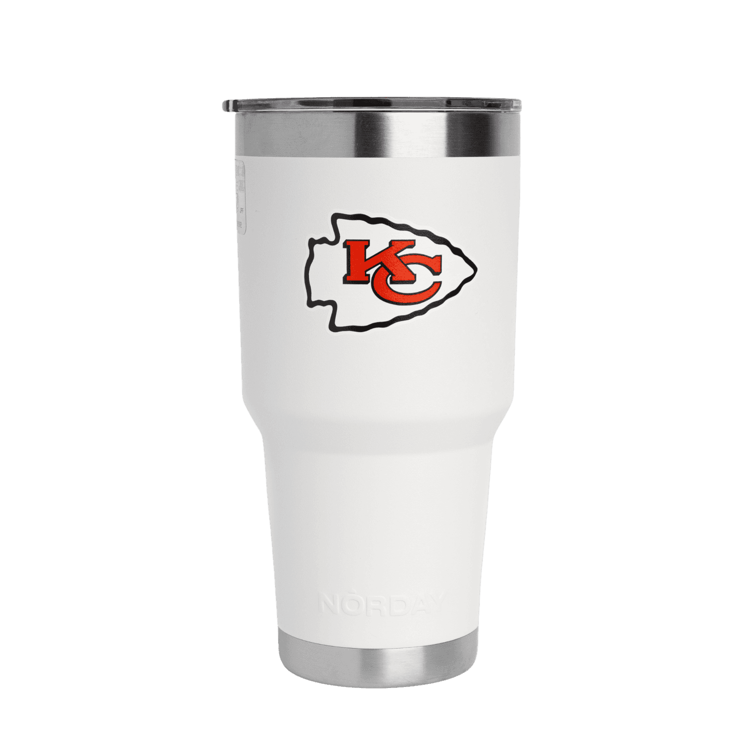 TUMBLER 30OZ WHITE NFL KANSAS CITY CHIEFS
