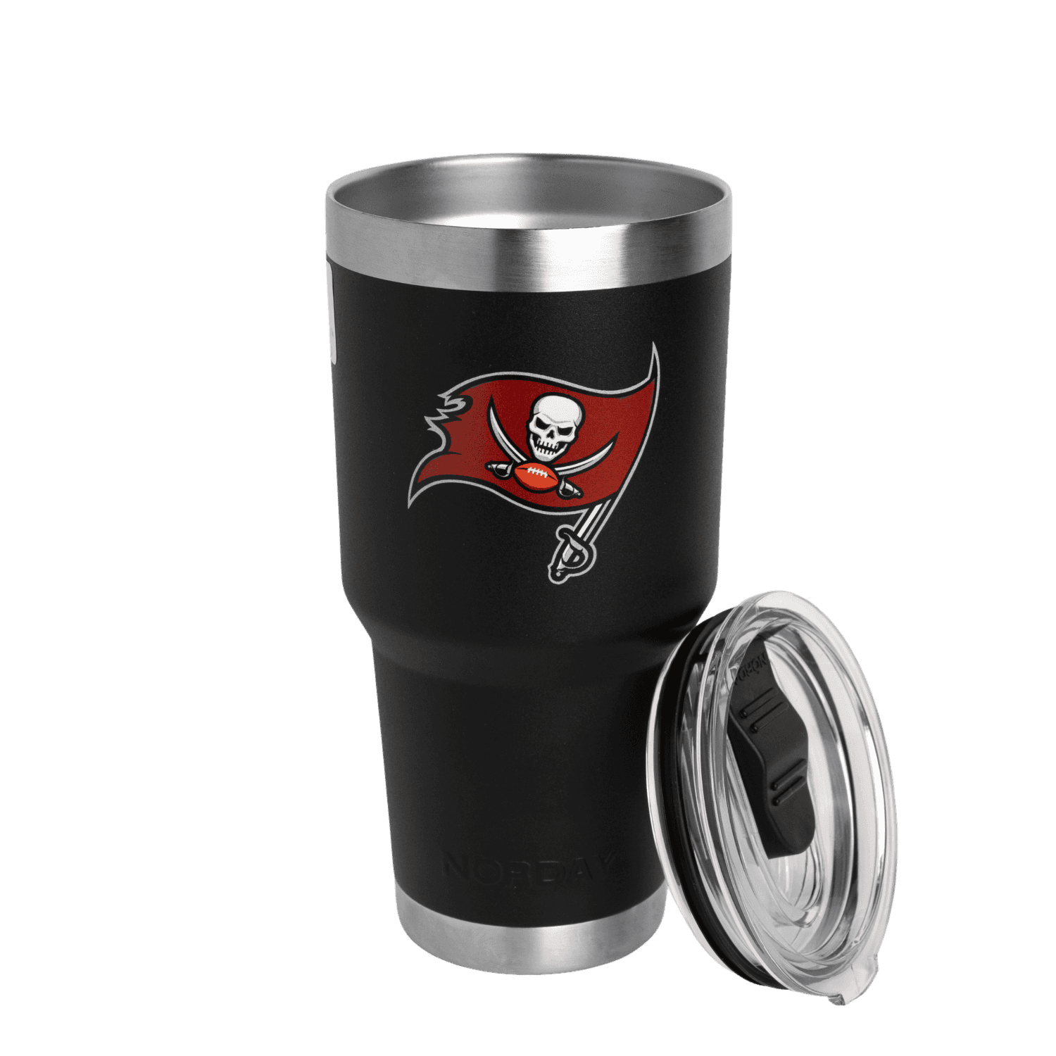 TUMBLER 30OZ BLACK NFL TAMPA BAY BUCCANEERS