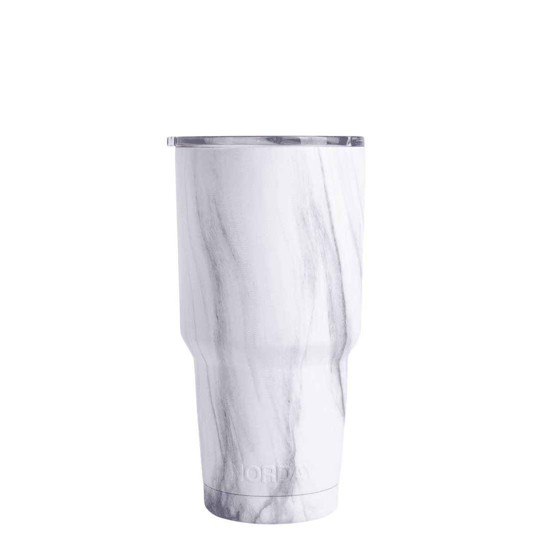 Tumbler 30 oz White Marble
