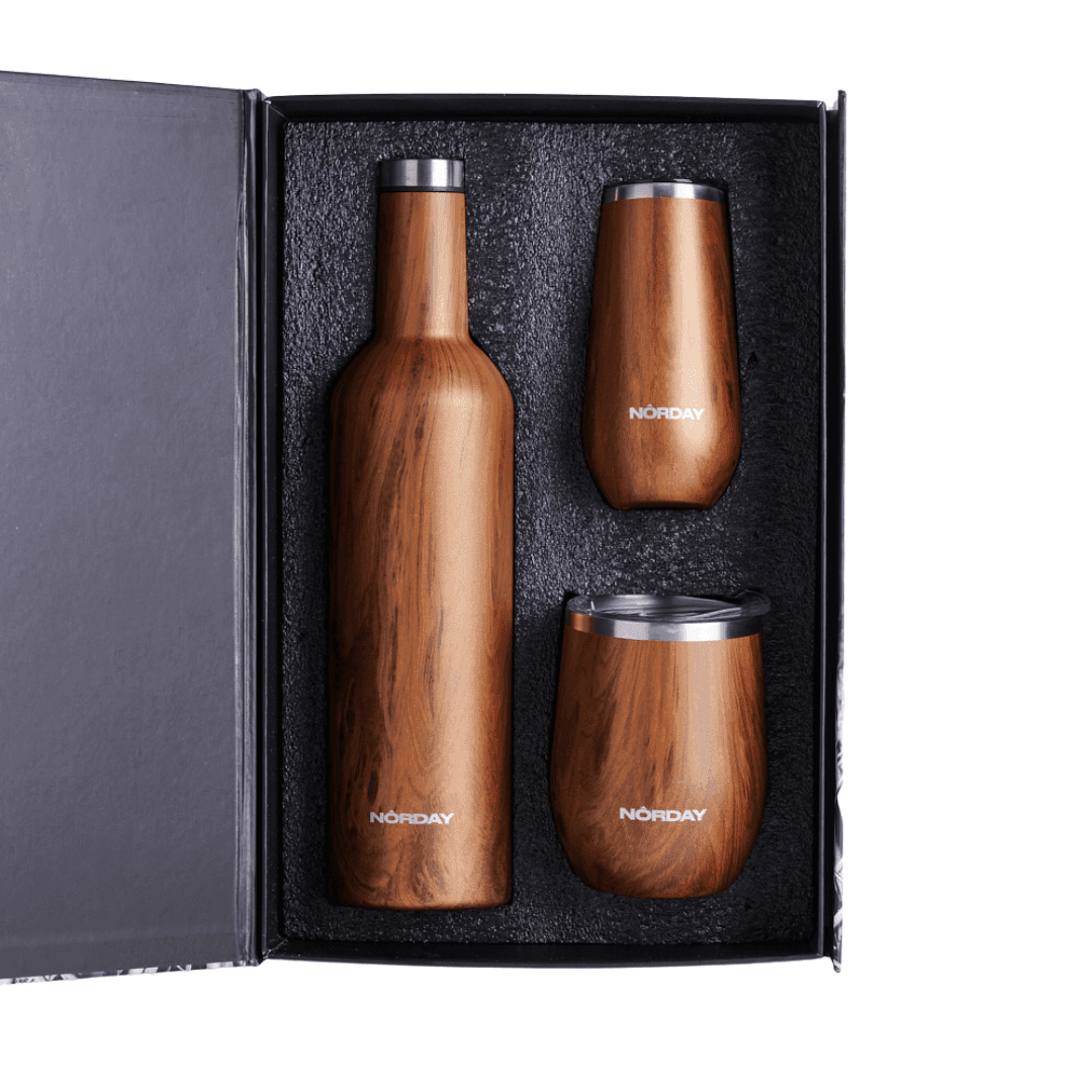 Wine Set Agavero Wood