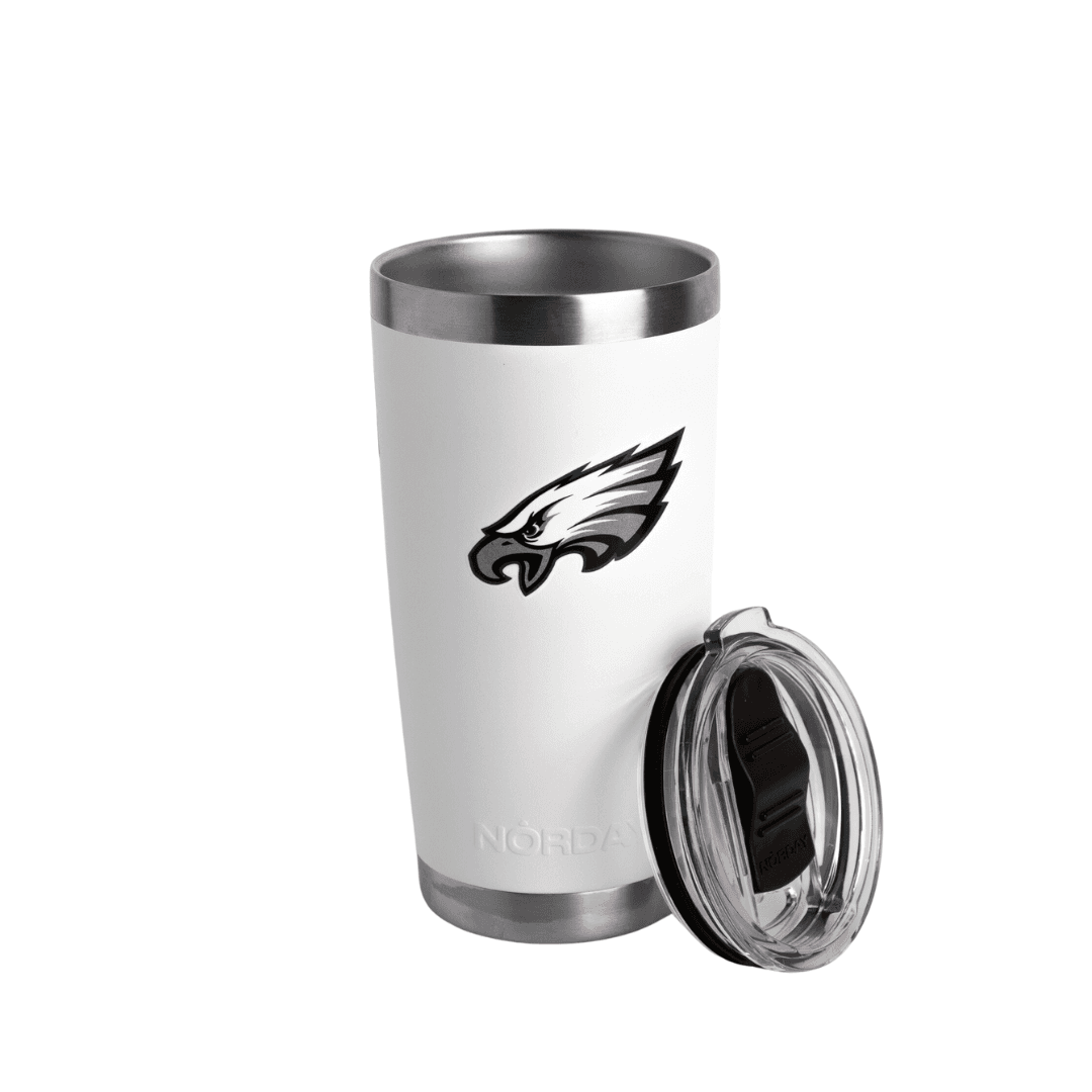 Tumbler 20oz White Philadelphia Eagles