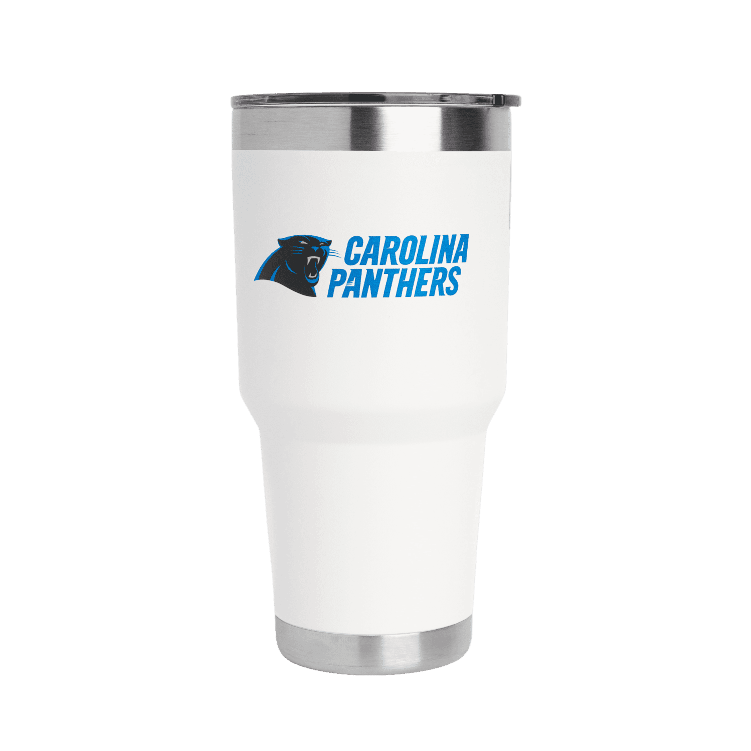 TUMBLER 30OZ WHITE NFL CAROLINA PANTHERS