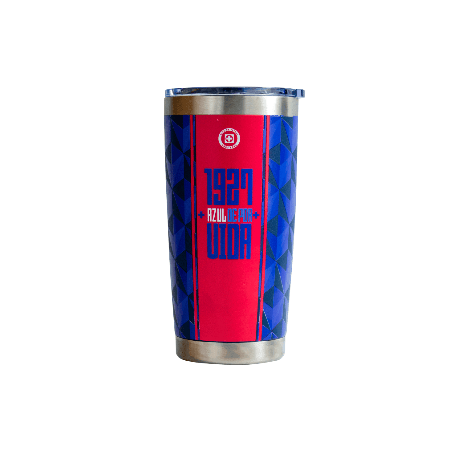 TUMBLER CRUZ AZUL GEOMÉTRICO BLUE